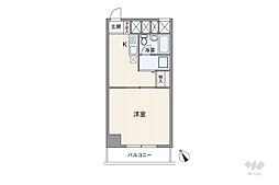 マンション池袋 1Kの間取図画像