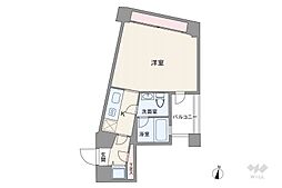 ビクセルお茶の水 1Kの間取図画像