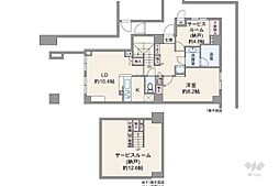 コスモ千駄木 1SLDKの間取図画像