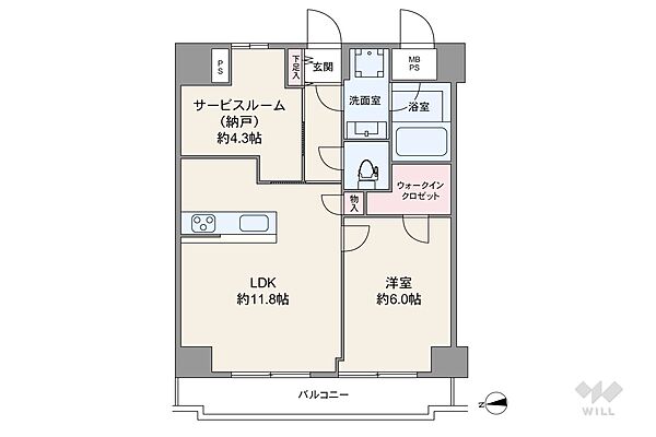 間取りを拡大表示