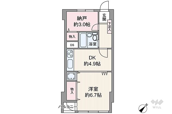 間取りを拡大表示