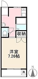 和光メイト 1Kの間取図画像