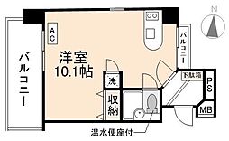 R-RESIDENCETAKAMATSU ワンルームの間取図画像