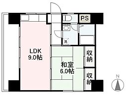 アートメゾン瓦町北 1LDKの間取図画像