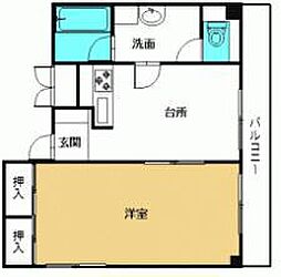 あんしん館 1DKの間取図画像