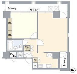 ノア芝大門の間取図画像
