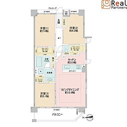 クオス綱島ザ・レジデンス 3LDKの間取図画像