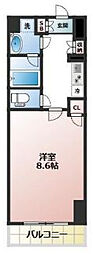 スカール千葉みなと 1Kの間取図画像
