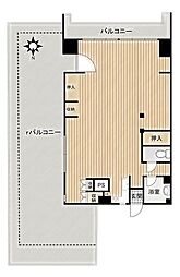 成城学園ハイム ワンルームの間取図画像