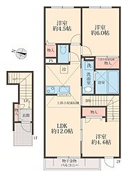 ショコラさがみ野 3LDKの間取図画像