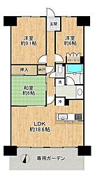ジェイグラン・エル茨木 3LDKの間取図画像