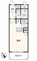 ワコーレ西新井2 1Kの間取図画像