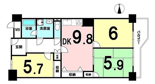間取りを拡大表示