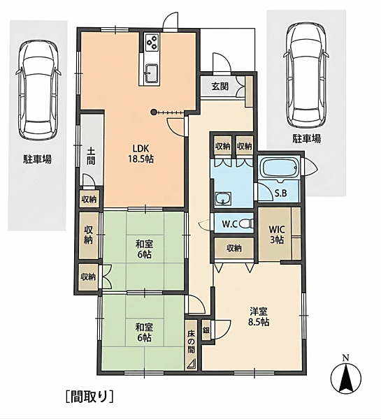 間取りを拡大表示