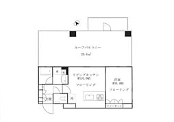 OPENRESIDENCIA南青山 1LDKの間取図画像