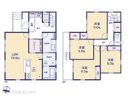 春日部市米島第3 新築戸建て 全1棟