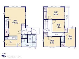 草加市八幡町1期 新築戸建て 全1棟