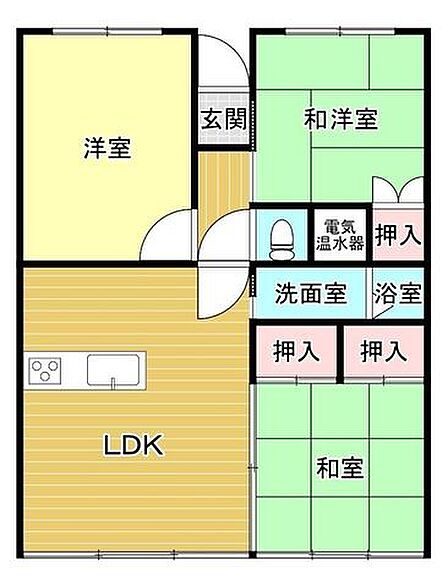3LDK 間取り