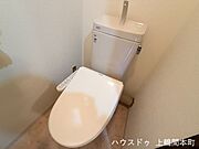手洗い、ウォシュレットありのトイレで快適です。
