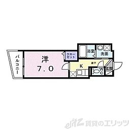 ロータス ザ・レジデンス入谷 1Kの間取図画像