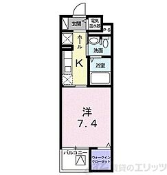 ウィステリア両国 1Kの間取図画像