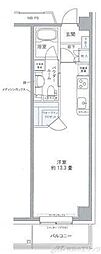 プライムアーバン豊洲 ワンルームの間取図画像