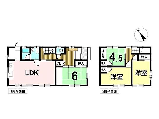 間取り 鈴鹿市野町西3丁目 中古一戸建て