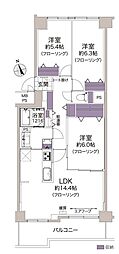 ダイアパレス平岸台 3LDKの間取図画像