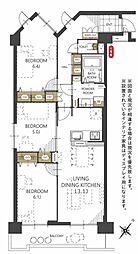 サンセレクト稲積公園2 3LDKの間取図画像