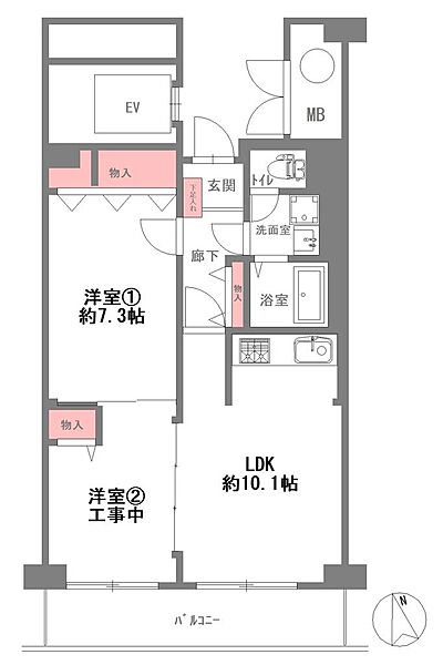 間取りを拡大表示
