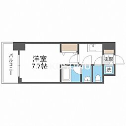 S-RESIDENCEフクシマLuxe 1Kの間取図画像
