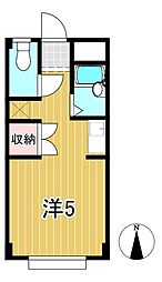 Sビル ワンルームの間取図画像