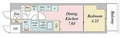 ルネフラッツ池下 1LDKの間取図画像