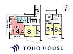 シティコーポ植園B棟 3SLDKの間取図画像