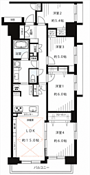 東京ビューマークス 4LDKの間取図画像