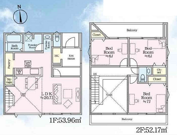 間取りを拡大表示