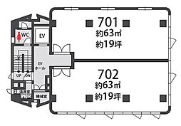 アールビル天神橋西の間取図画像