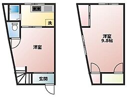 杉本住宅 1LDKの間取図画像