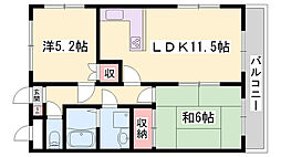 MTハイツ 2LDKの間取図画像