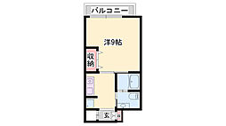 クオリティライフ壱番館 1Kの間取図画像