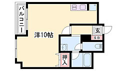 KEIマンション ワンルームの間取図画像