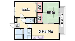ファミールコート・KA棟 2DKの間取図画像