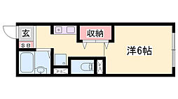 メゾン澤田F棟 1Kの間取図画像