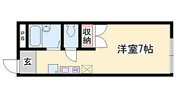レオパレスシーサイド網干 1Kの間取図画像