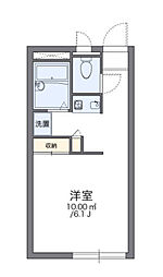 レオパレスアドミラクレール 1Kの間取図画像