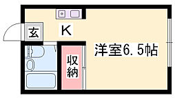 レオパレスジョイフルM 1Kの間取図画像