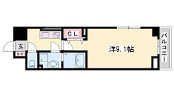 ジラソーレ花影 1Kの間取図画像