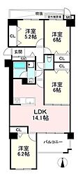 グレーシィ須磨壱番館 4LDKの間取図画像