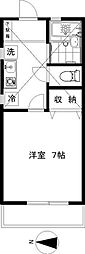 スカイコート 1Kの間取図画像