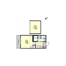 Felice鵠沼海岸 1Kの間取図画像
